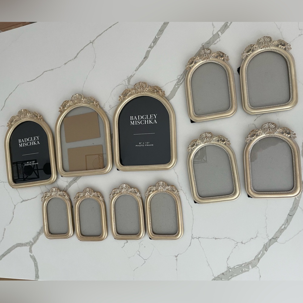 SOLD — Light gold pictures frames